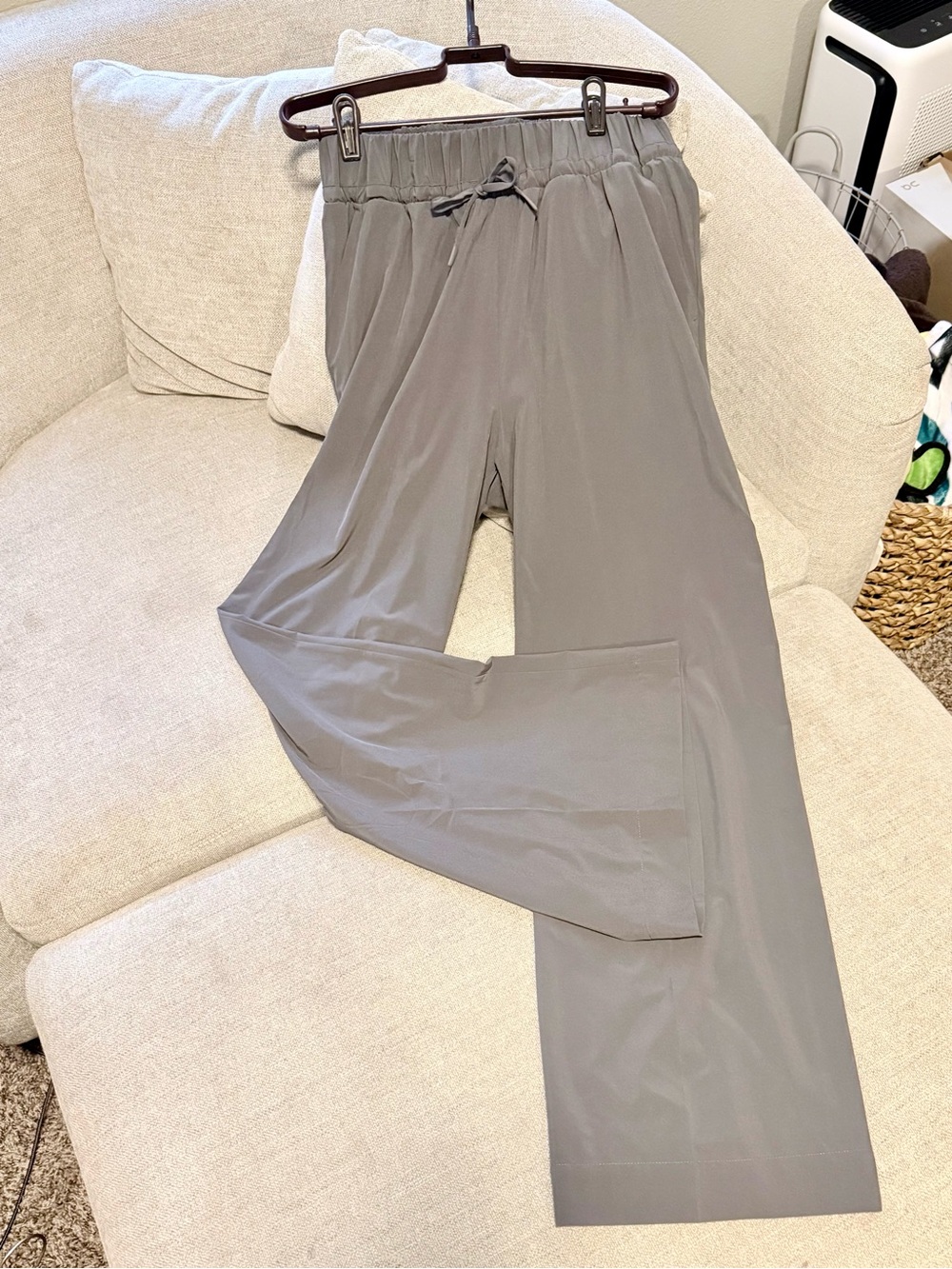 all in motion Gray Elastic-Waist Trousers